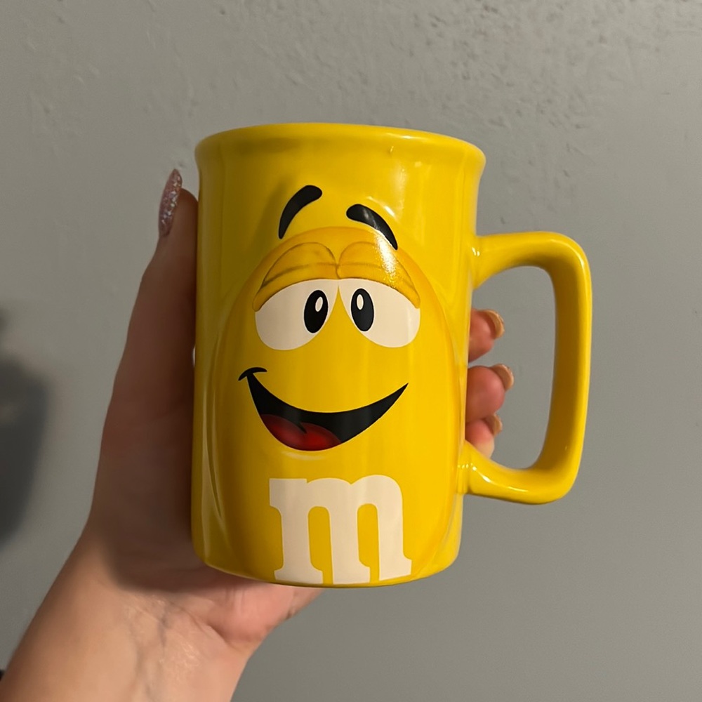 Yellow M&M mug